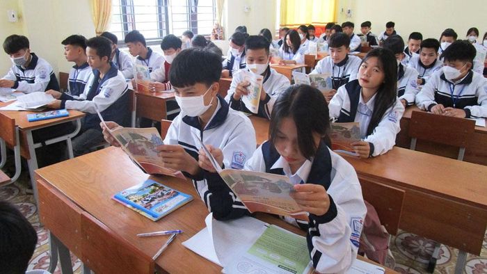 Giờ học tại Trung tâm GDNN-GDTX huyện Lục Ngạn.