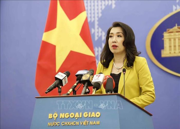 Người Phát ngôn Bộ Ngoại giao Lê Thị Thu Hằng. Ảnh: TTXVN.